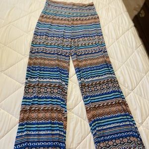 Wide leg palazzo pants